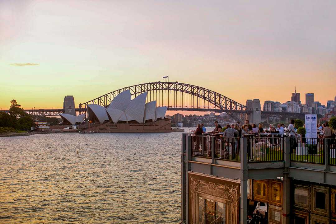 Preshow dining al fresco at Handa Opera on Sydney Harbour, Sydney, NSW