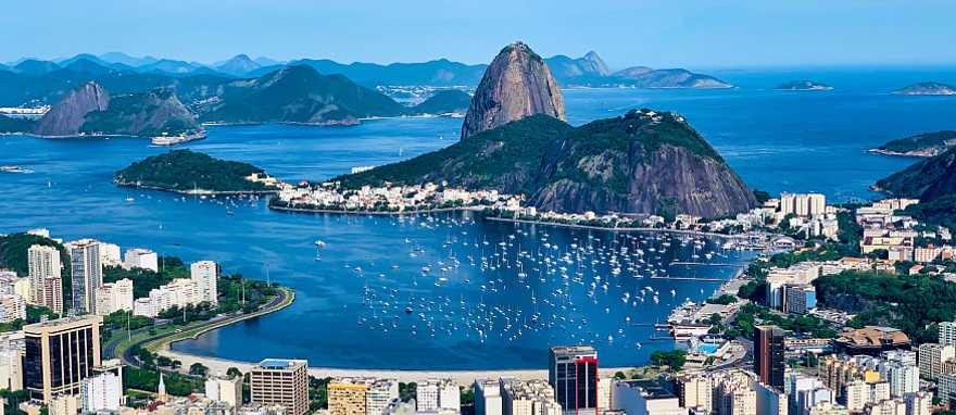 View of the city and the Sugarloaf Mountain, Rio de Janeiro, Brazil View of the city and the Sugarloaf Mountain, Rio de Janeiro, Brazil