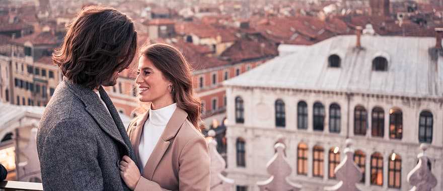 Honeymoon worthy sunset in Venice, Italy. Venice, Italy.