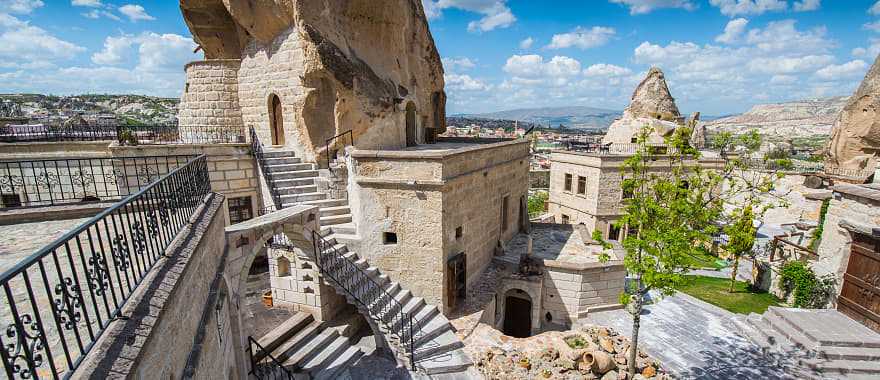 Town of Goreme in Cappadocia, Turkey