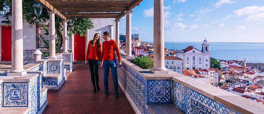 Couple in Lisbon, Portugal