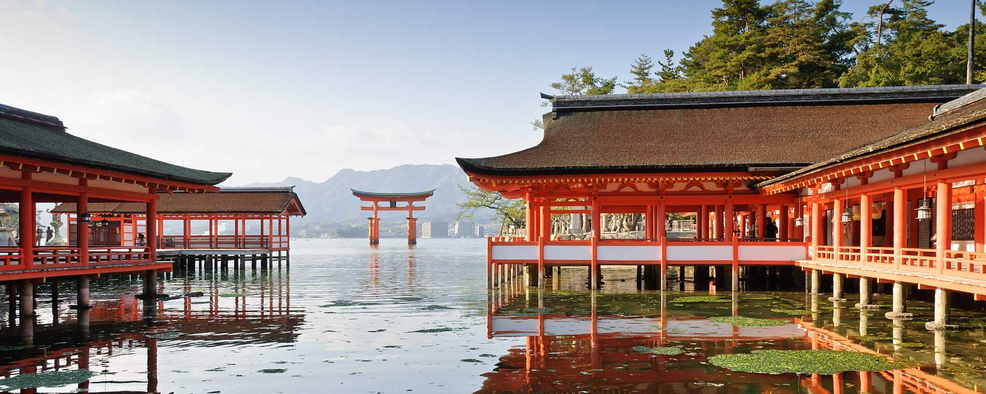 Itsukushima Shrine on the island of Itsukushima, Japan