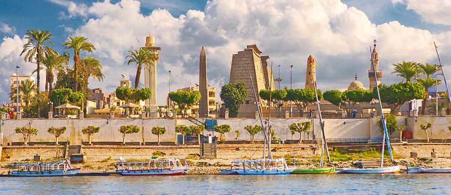 Karnak Temple on the Nile River in Luxor, Egypt Karnak Temple on the Nile River in Luxor, Egypt