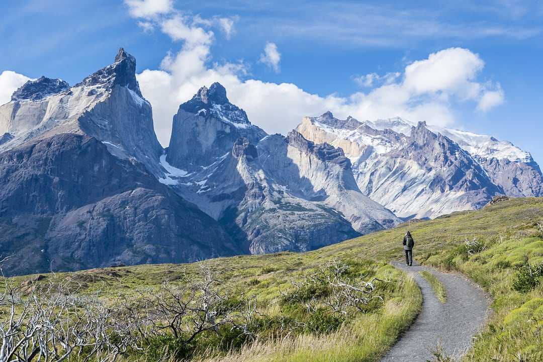 Hiking to Los Cuernos in Torres del Paine National Park, Chilean Patagonia
