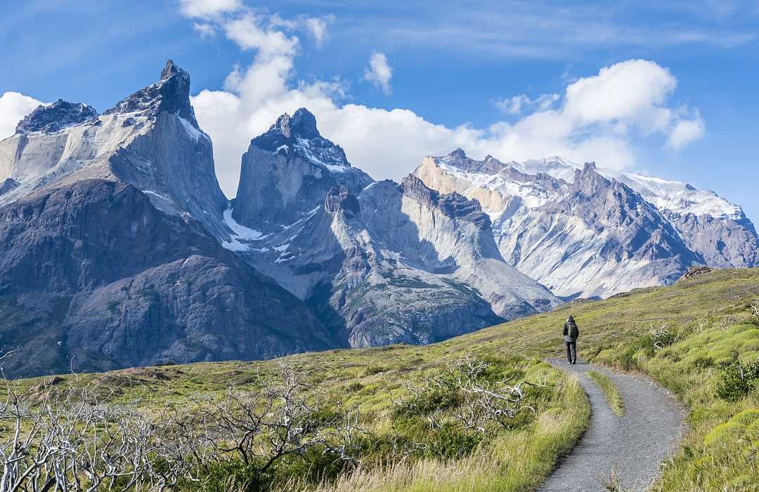 Hiking to Los Cuernos in Torres del Paine National Park, Chilean Patagonia