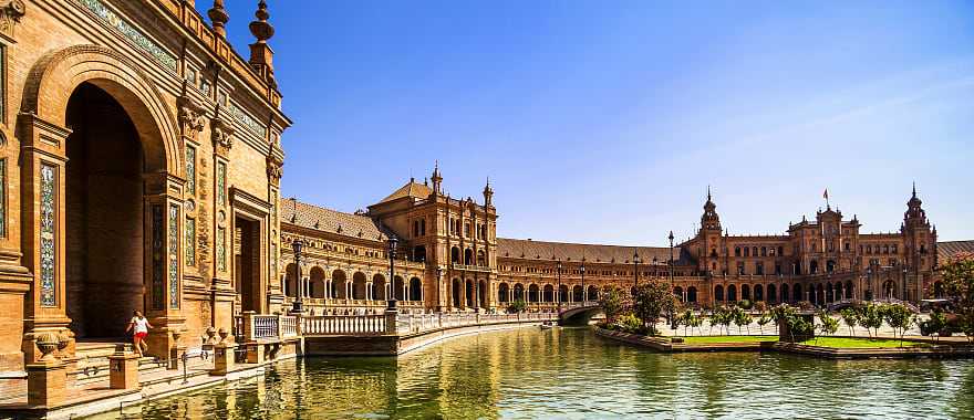 Plaza de España in Seville, Spain