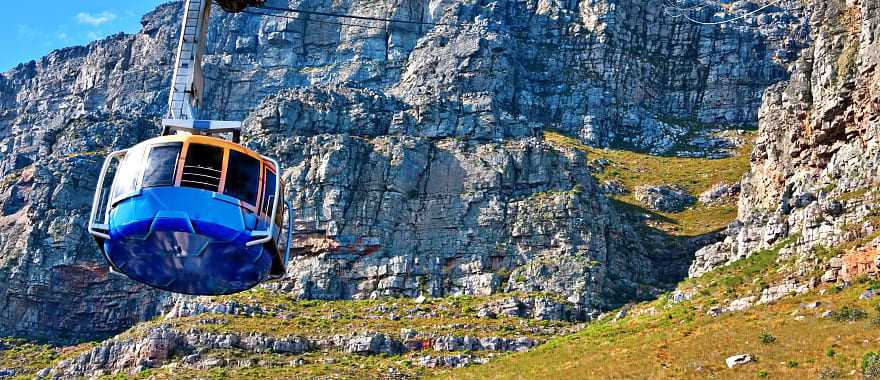 The Table Mountain Aerial Cableway in Cape Town, South Africa