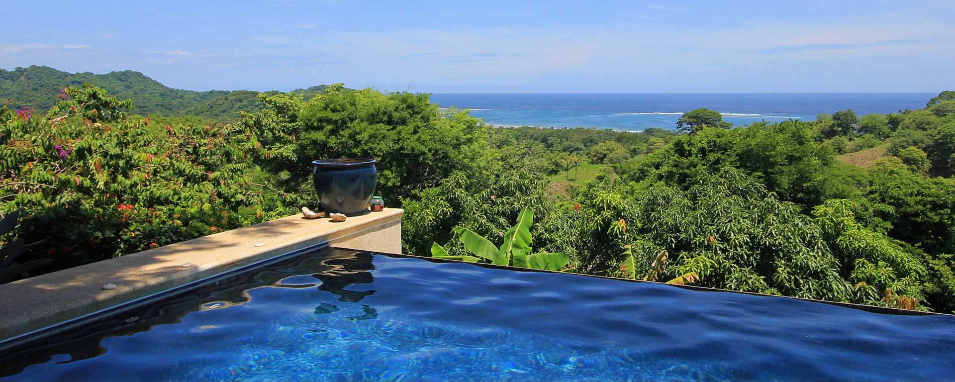 Infinity pool at luxury resort in Costa Rica
