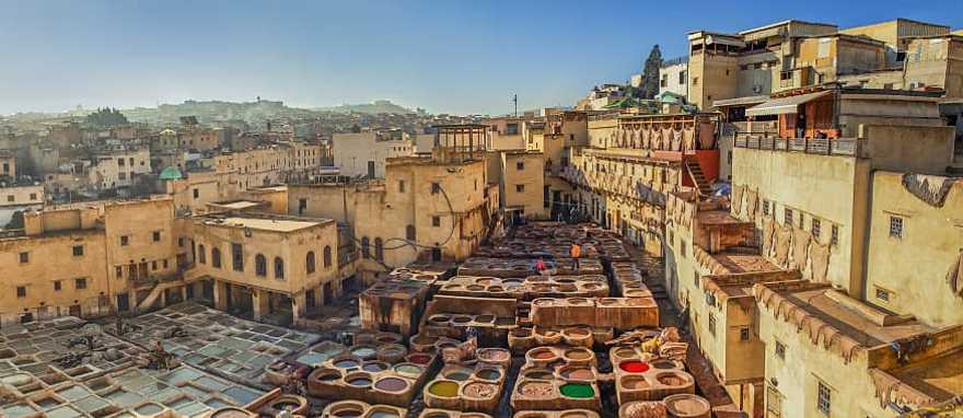 Tannery in Fez, Morocco Tannery in Fez, Morocco