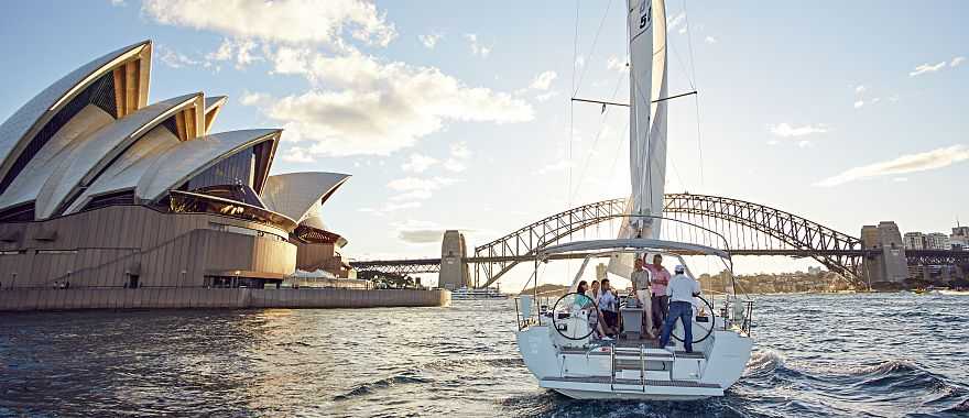 Sailing on Sydney Harbour, NSW, Australia.  Photo © Tourism Australia
