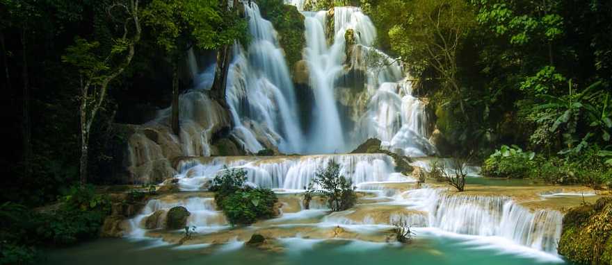 Kuang Si waterfall in Luang Prabang, Laos