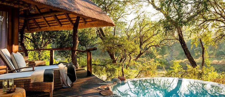 Luxurious pool at Dulini Lodge in South Africa. Photo courtesy: Dulini Lodge