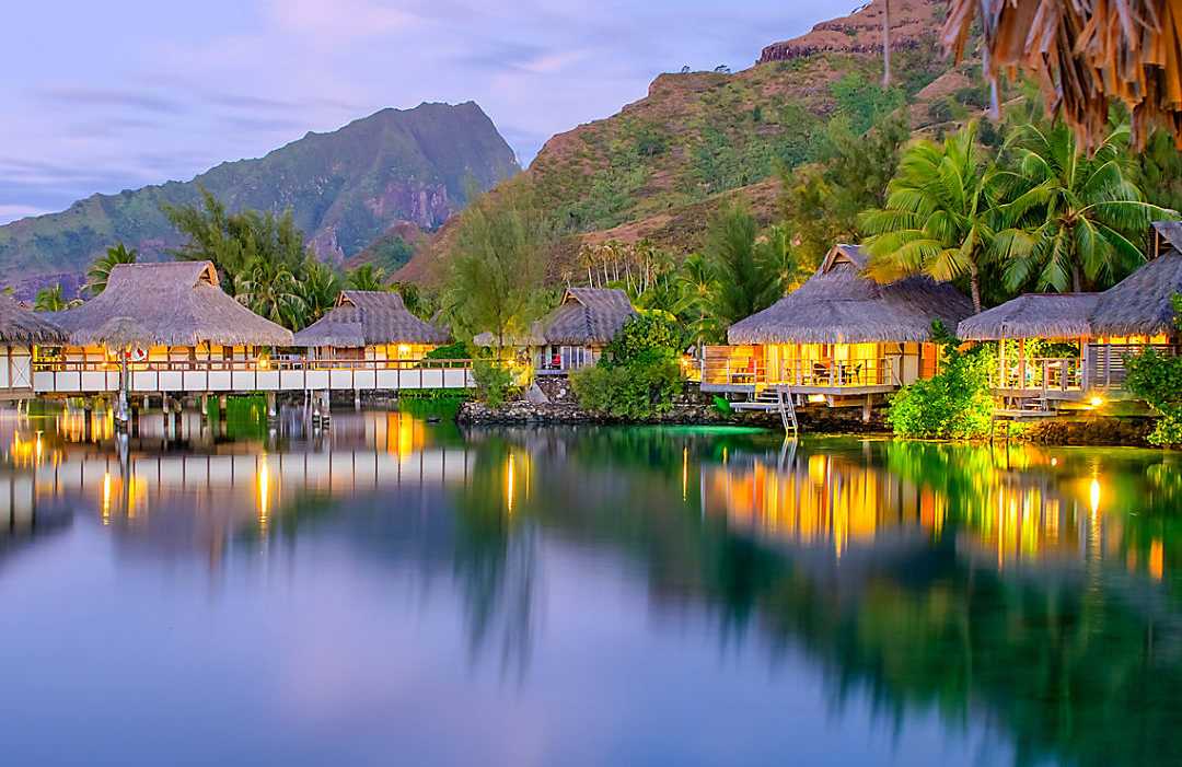 Tahiti Island Tahiti island at dusk