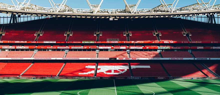 Emirates Stadium, home to Arsenal Football Club in London, England