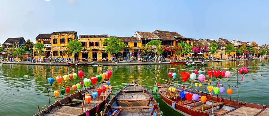 Hoi An on the banks of the Thu Bồn River in Vietnam