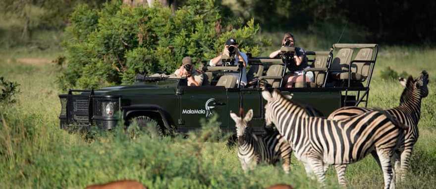 Photo Safari in Sabi Sands. Photo courtesy of Mala Mala Camp Private photo safari in Sabi Sands, South Africa