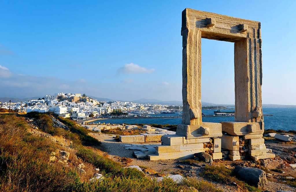 Naxos, Greece Portara marble gate, Naxos, Cyclades