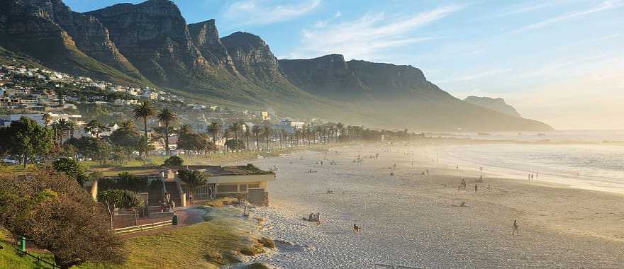 Camps bay beach in Cape Town, South Africa