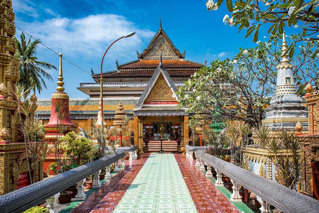 Wat Preah Prom Rath Temple in Cambodia
