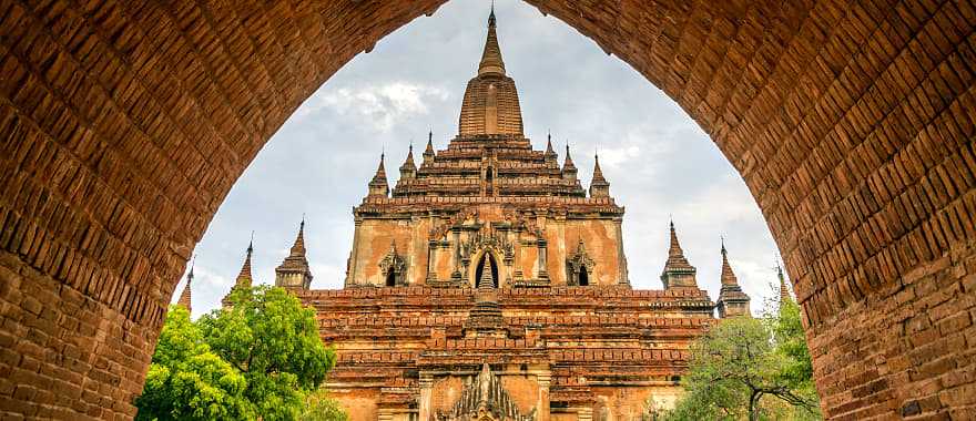 The Bagan temples of Burma in Myanmar