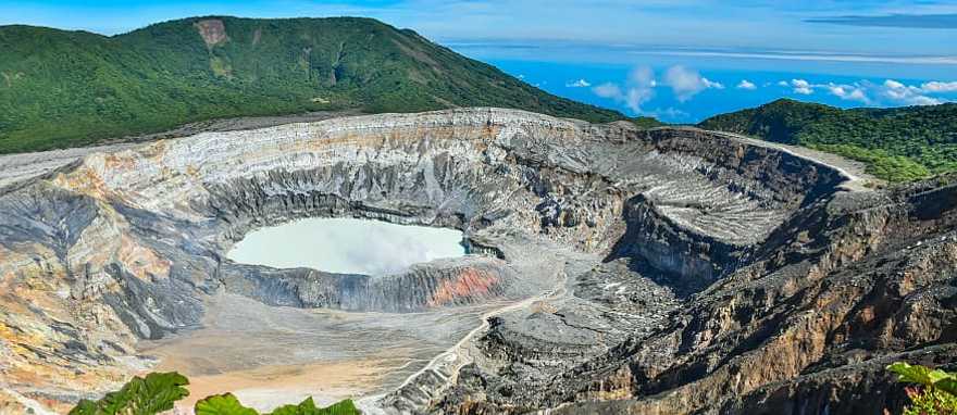 Witness the characteristic boil of the active Poas volcano, Costa Rica Witness the characteristic boil of the active Poas volcano, Costa Rica