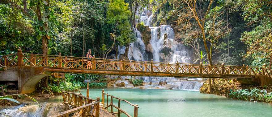 Kuang Si waterfall in Luang Prabang, Laos