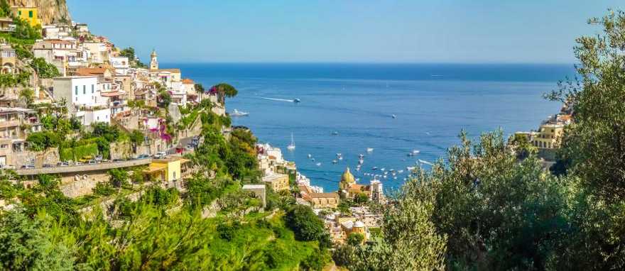 Town of Positano on the Amalfi Coast, Italy