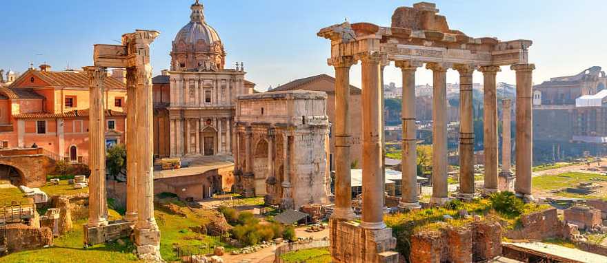 Trod the paths that were once walked by Cicero and Caesar during a visit to the Roman Forum Trod the paths that were once walked by Cicero and Caesar during a visit to the Roman Forum