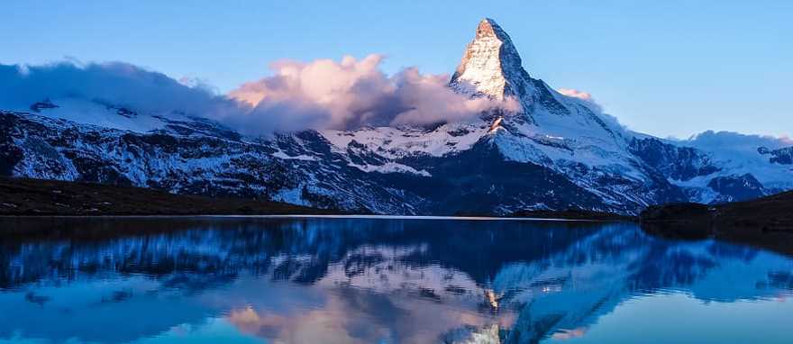 Matterhorn in the early morning with reflection in Zermatt, Switzerland Matterhorn in the early morning with reflection in Zermatt, Switzerland