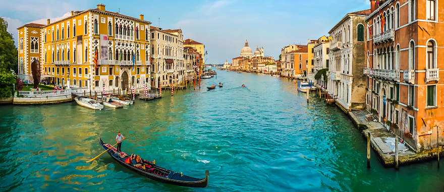 Gondola ride on the Grand Canal in Venice, Italy