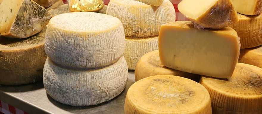 Cheese at the market is TuscanY, Italy Cheese at the market is TuscanY, Italy