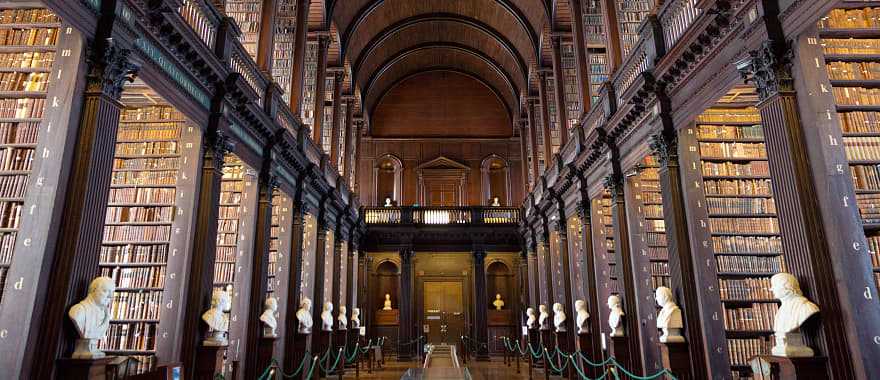 Trinity College library in Dublin, Ireland
