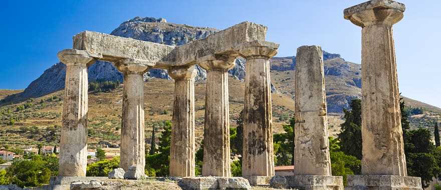 Corinth, Temple of Apollo one of the landmarks of Greece