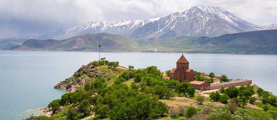Church of the Holy Cross in Akdamar Island in Van Lake