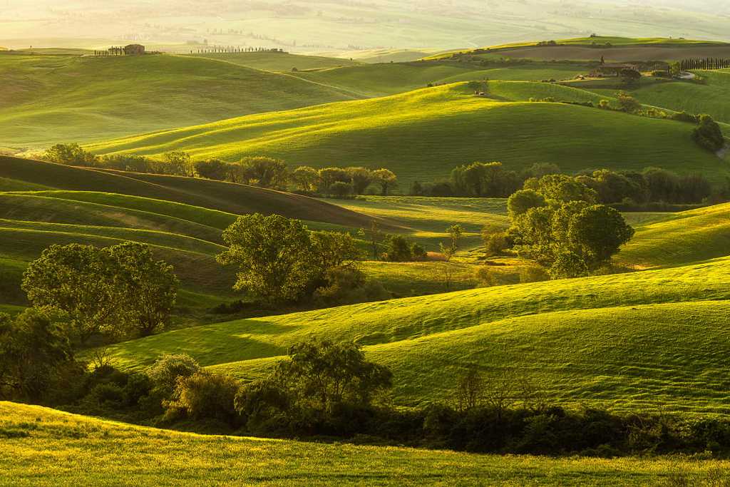 Rolling hills in Tuscany, Italy