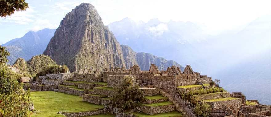 Ruins of great Inca city of Machu Picchu