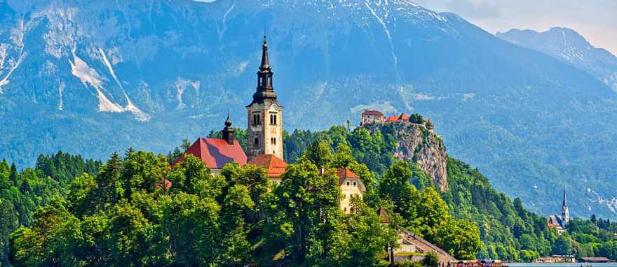Lake Bled in Slovenia.