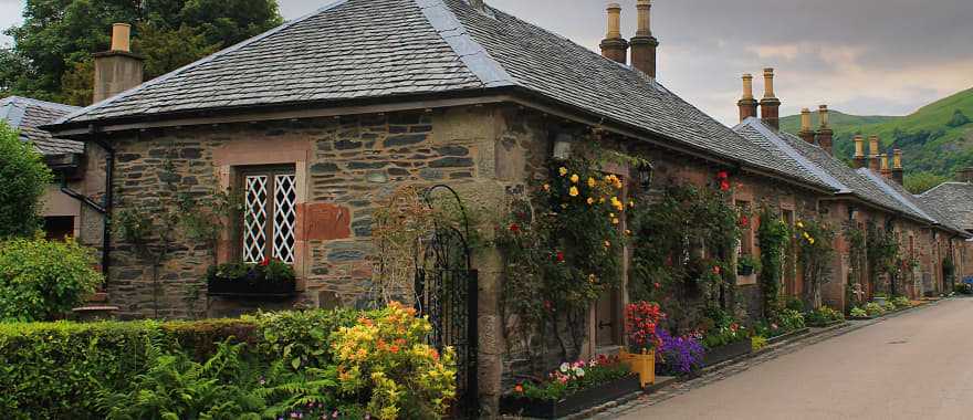 Luss village on the bank of Loch Lomond, Scotland