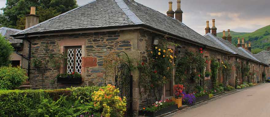 Luss village on the bank of Loch Lomond, Scotland Luss village on the bank of Loch Lomond, Scotland