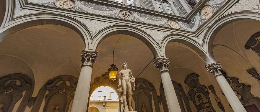Palazzo Medici Riccardi interior in Florence, Italy