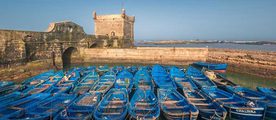Fisherman boats in Essaouira port, Morocco Fisherman boats in Essaouira port, Morocco