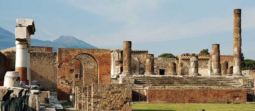The ruins of Pompeii in Italy.