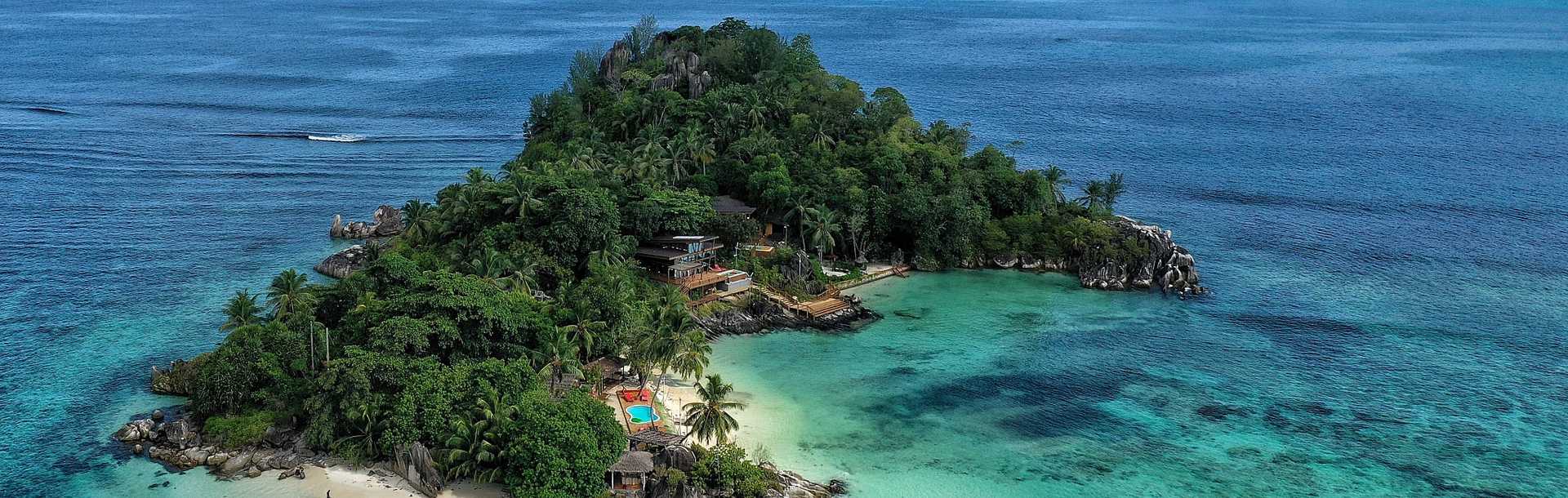 Small island in the Seychelles