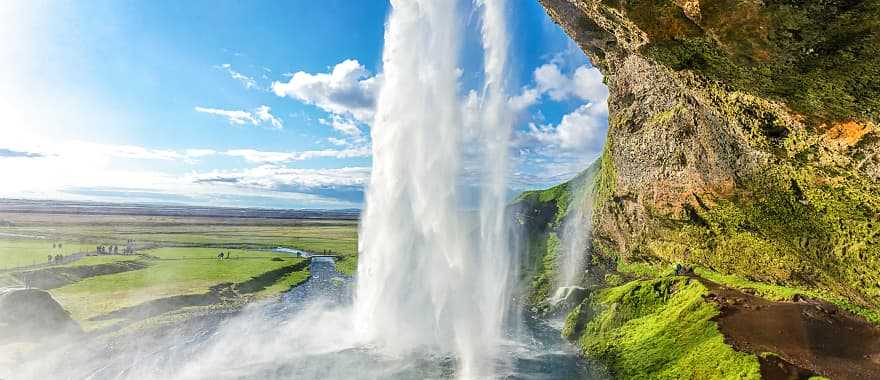 Seljalandsfoss waterfalls in South Coast of Iceland.