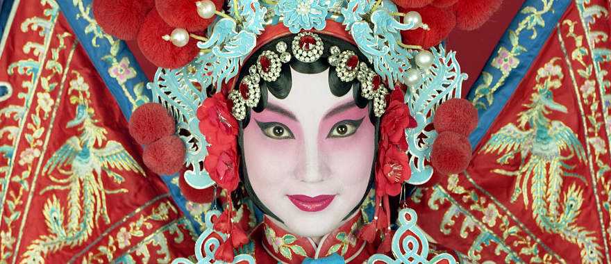 Opera actress in Beijing, China.