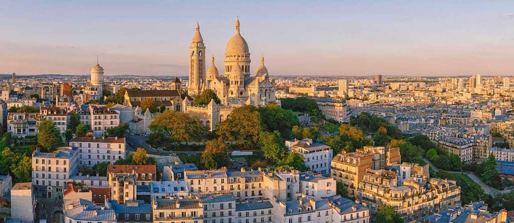 Montmartre Hill, Paris. Montmartre Hill, Paris.