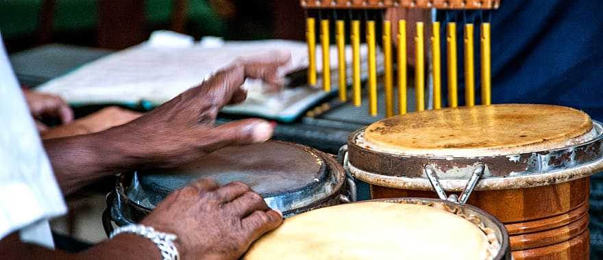 Percussionist in Havana, Cuba