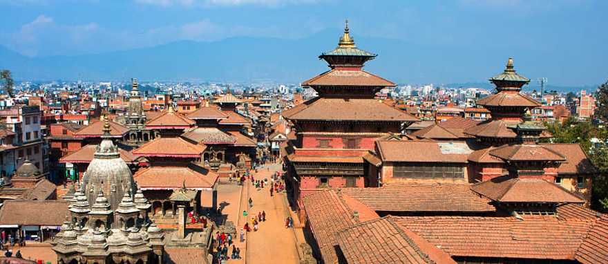 Durbar Square overhead in Kathmandu, Nepal. Durbar Square overhead in Kathmandu, Nepal.