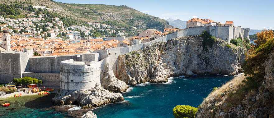 Aerial view of Fort Bokar in Dubrovnik, Croatia