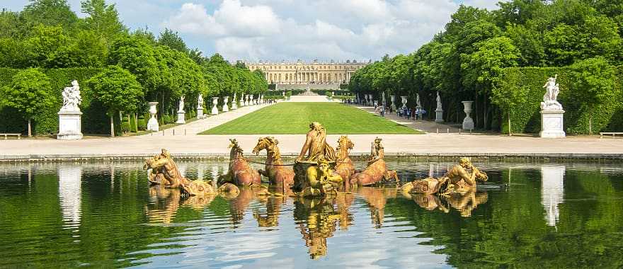 Apollo fountain in the Versailles Gardens, France